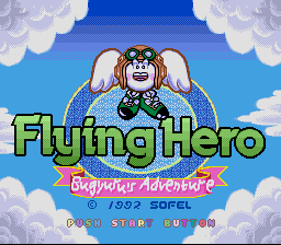 Flying Hero (english translation) Title Screen